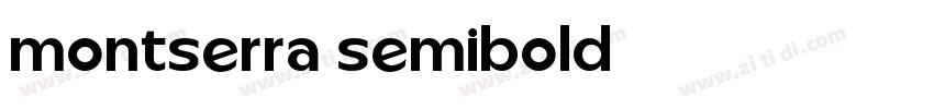 montserra semibold字体转换